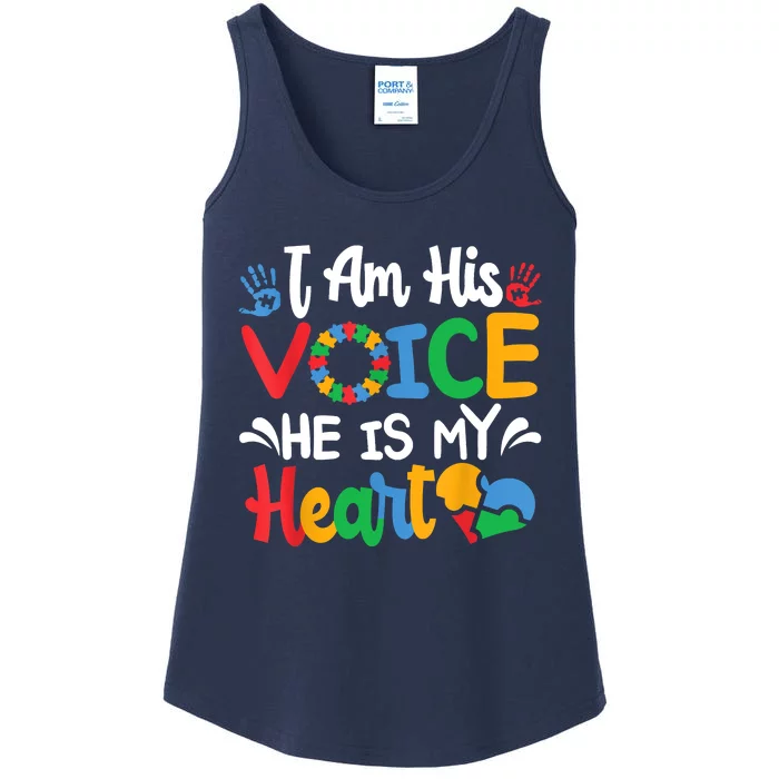 Mom Mama Autistic Autism Awareness Month Ladies Essential Tank