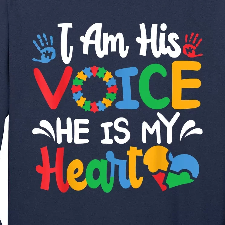 Mom Mama Autistic Autism Awareness Month Tall Long Sleeve T-Shirt