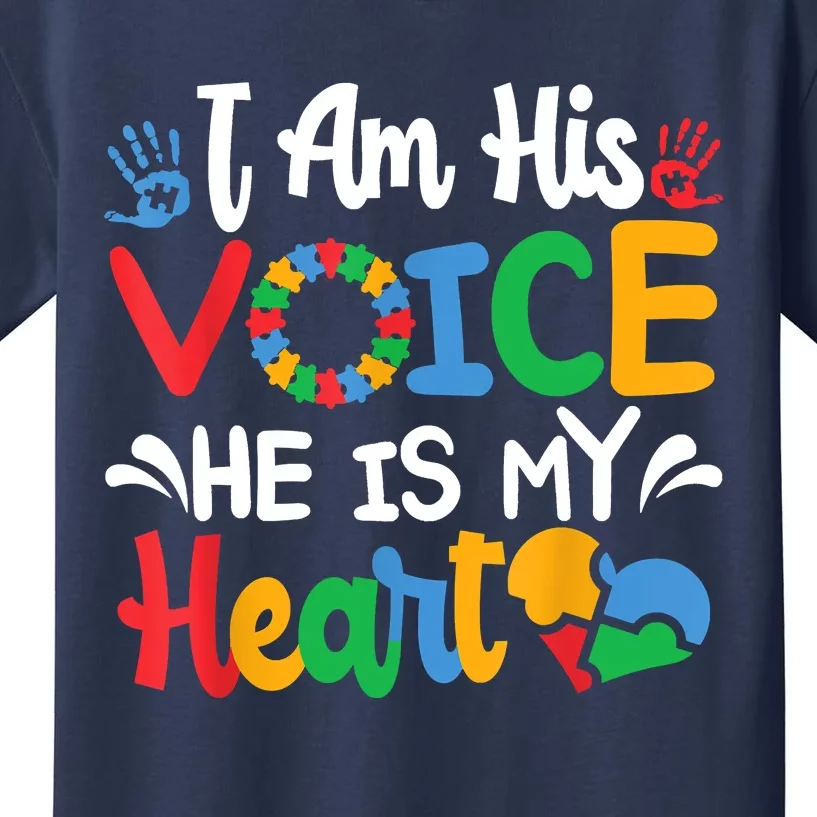 Mom Mama Autistic Autism Awareness Month Kids T-Shirt