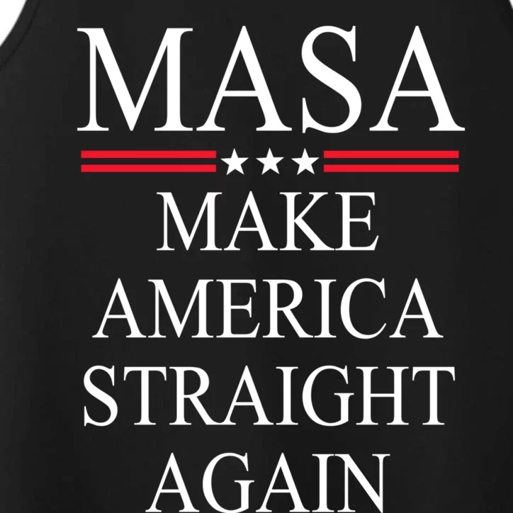 MASA Make America Straight Again Performance Tank