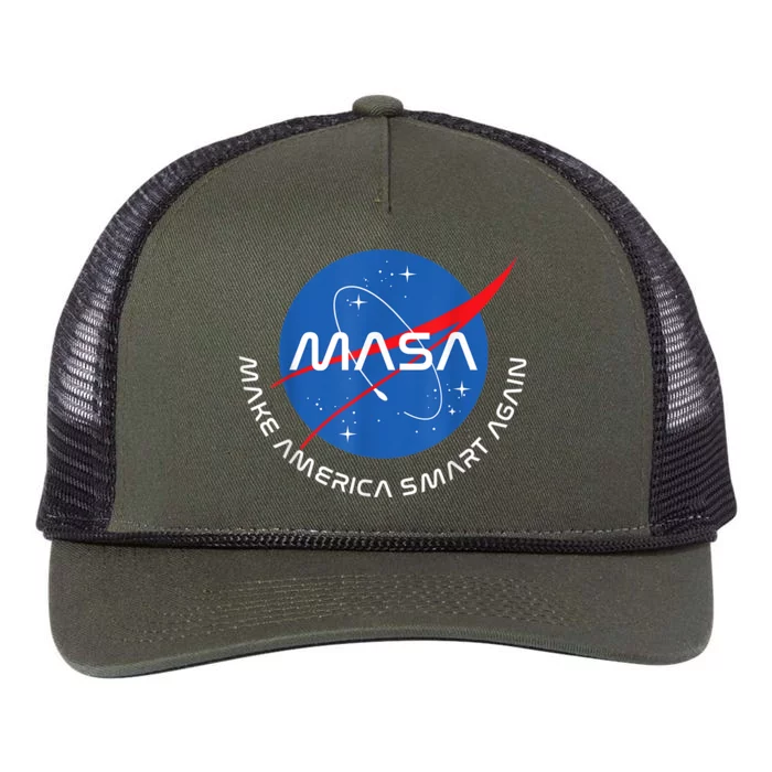 MASA MAKE AMERICA SMART AGAIN Retro Rope Trucker Hat Cap