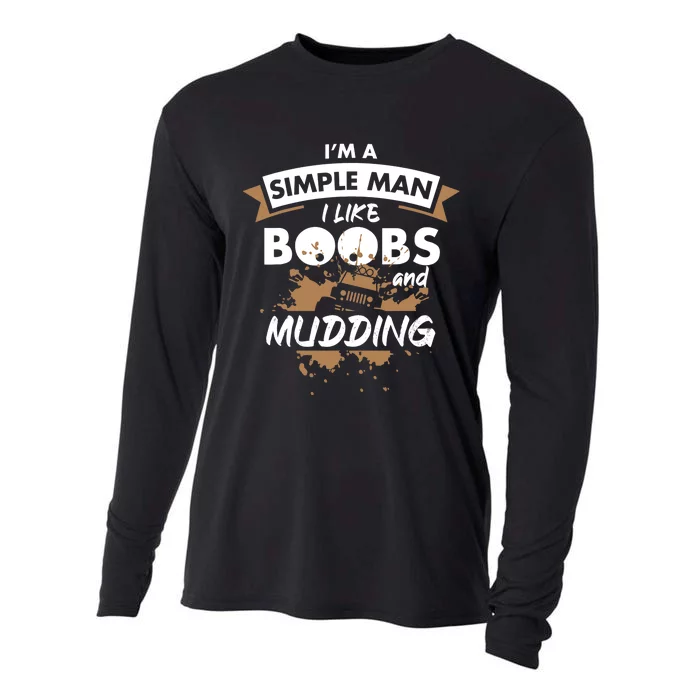 Mudding Mud ATV Funny 4x4 Wheeler Cooling Performance Long Sleeve Crew