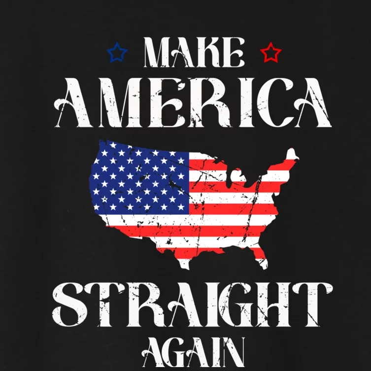 MASA Make America Straight Again Women's Crop Top Tee