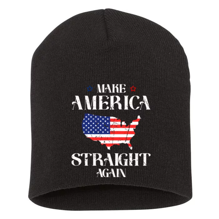 MASA Make America Straight Again Short Acrylic Beanie