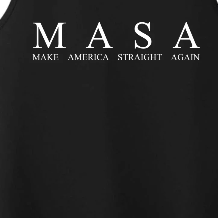 MASA Make America Straight Again Performance Tank