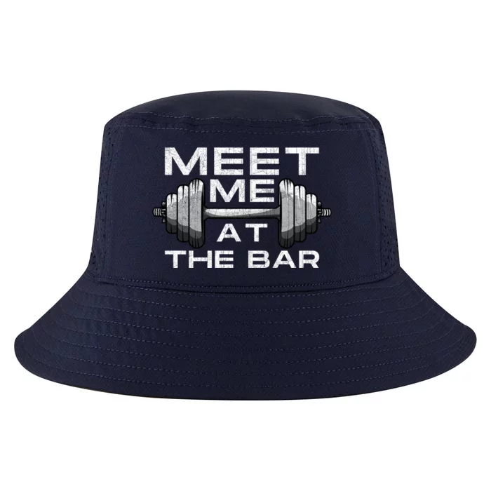 Meet Me At The Bar Cute Gift Fitness Pun Training Motivation Gift Cool Comfort Performance Bucket Hat