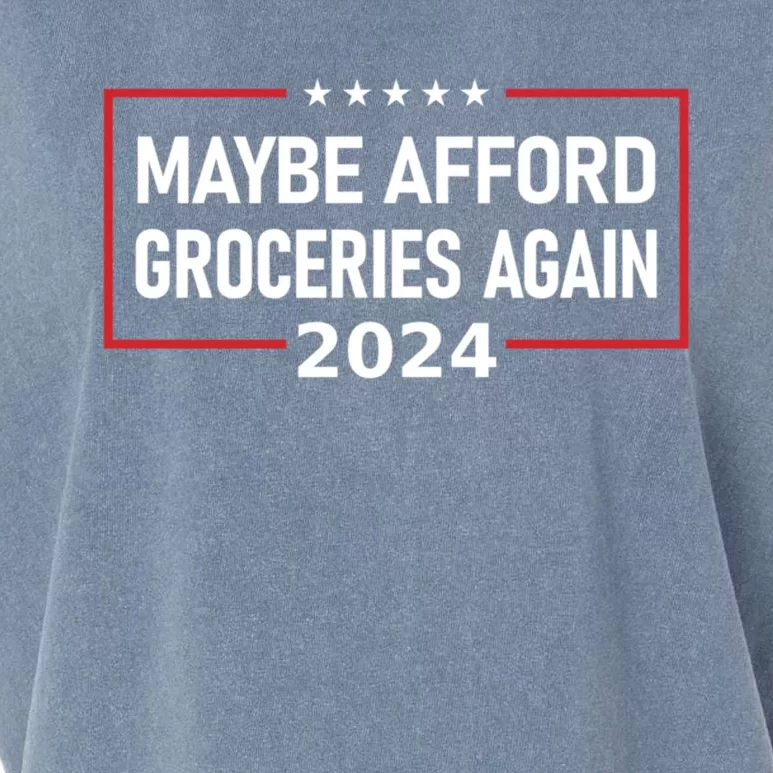 Maga Maybe Afford Groceries Again Garment-Dyed Women's Muscle Tee