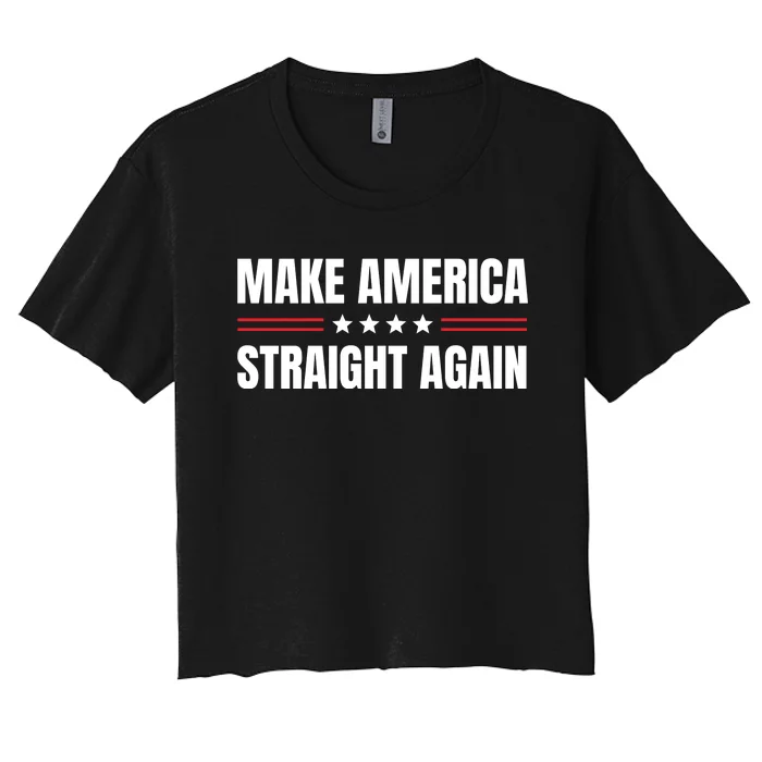 MASA Make America Straight Again Women's Crop Top Tee