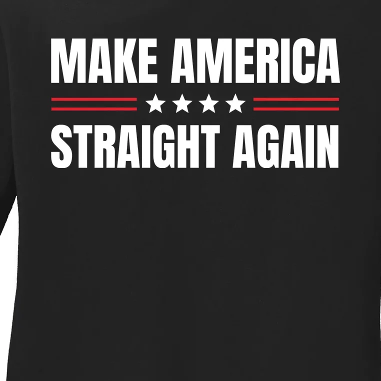 MASA Make America Straight Again Ladies Long Sleeve Shirt