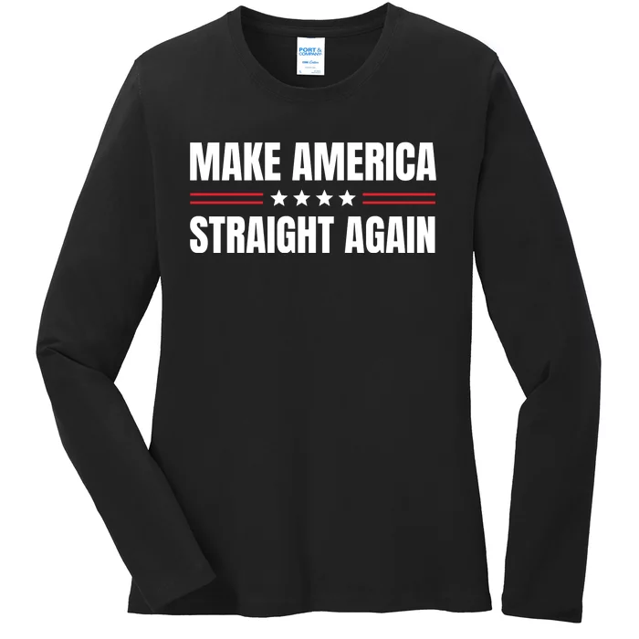 MASA Make America Straight Again Ladies Long Sleeve Shirt