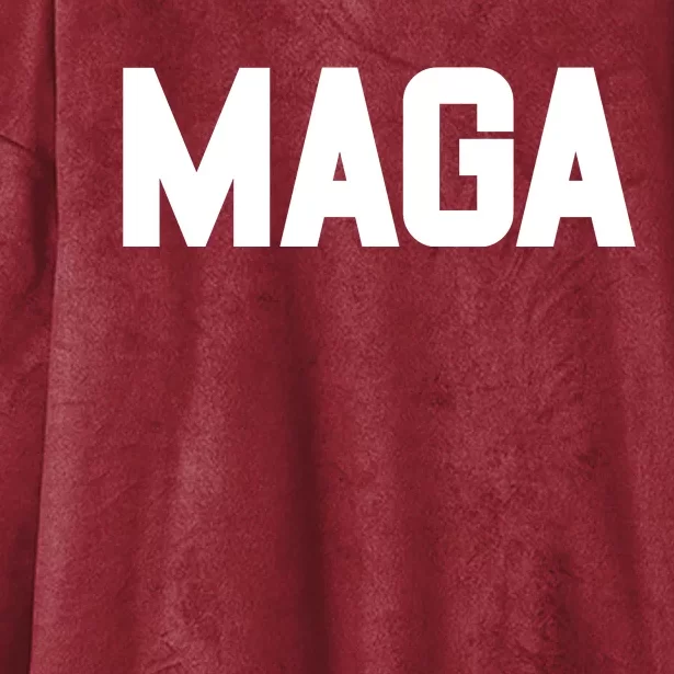 MAGA Make America Great Again Red Hats For Trump Hooded Wearable Blanket