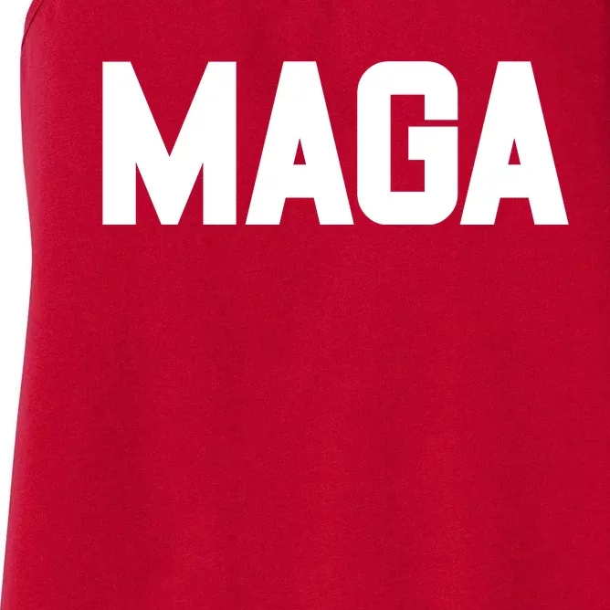 MAGA Make America Great Again Red Hats For Trump Women's Racerback Tank