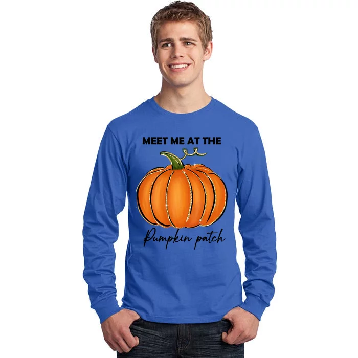 Meet Me At The Pumpkin Patch Cute Fall Halloween Gift Tall Long Sleeve T-Shirt