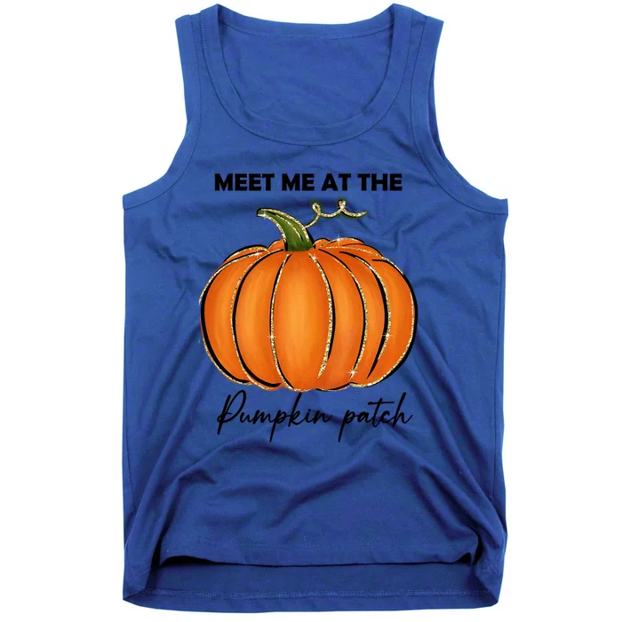 Meet Me At The Pumpkin Patch Cute Fall Halloween Gift Tank Top