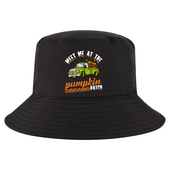 Meet Me At The Pumpkin Patch Truck Thanksgiving Farmer Cool Comfort Performance Bucket Hat