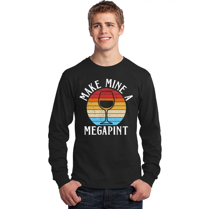 Make Mine A Megapint Wine Lover Johnny Depp Long Sleeve Shirt