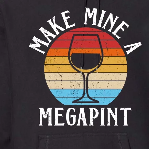 Make Mine A Megapint Wine Lover Johnny Depp Premium Hoodie