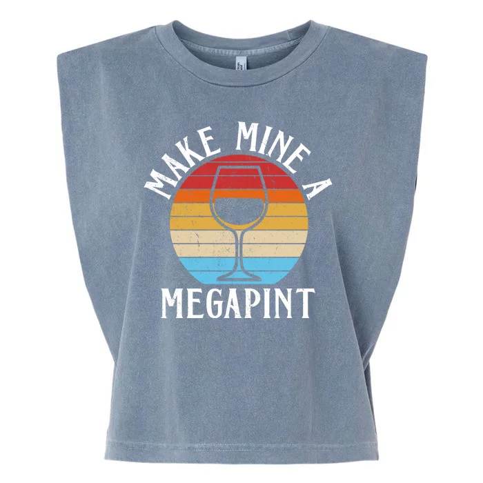 Make Mine A Megapint Wine Lover Johnny Depp Garment-Dyed Women's Muscle Tee