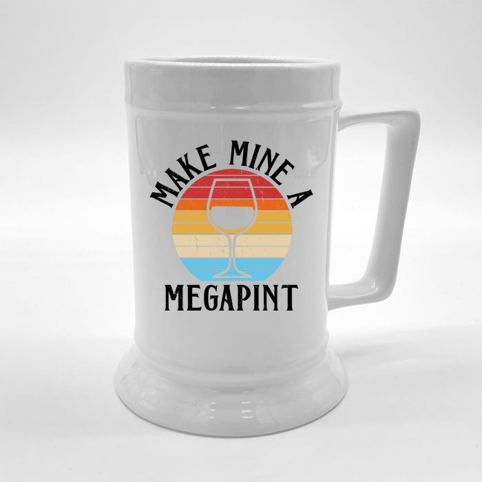 Make Mine A Megapint Wine Lover Johnny Depp Front & Back Beer Stein