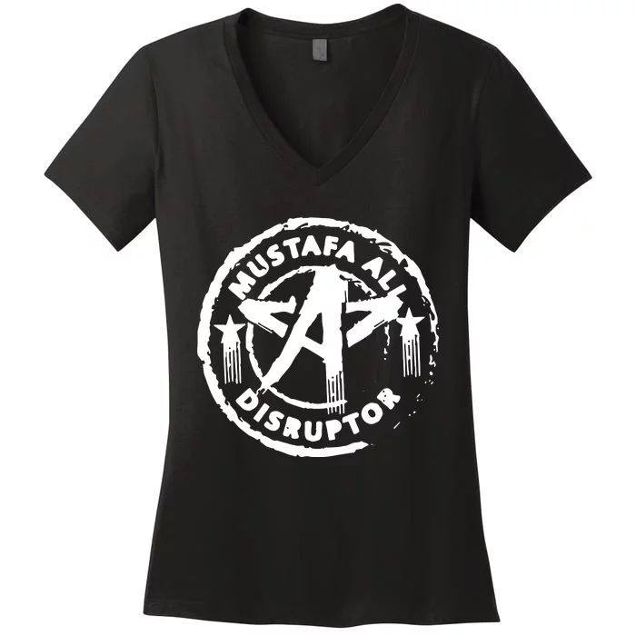 Mansoor Mustafa Ali Disruptor Women's V-Neck T-Shirt