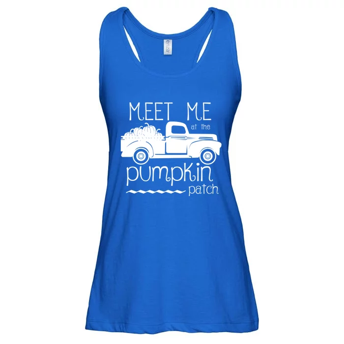 Meet Me At The Pumpkin Patch Fall Harvest Truck Autumn Lover Cute Gift Ladies Essential Flowy Tank