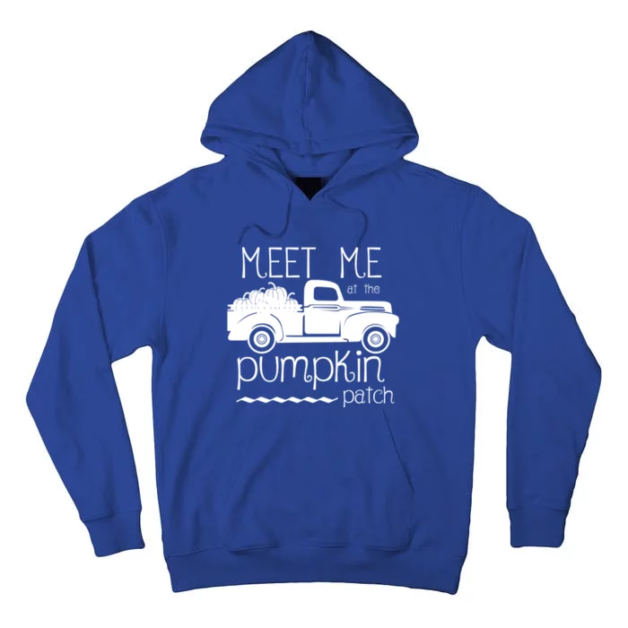 Meet Me At The Pumpkin Patch Fall Harvest Truck Autumn Lover Cute Gift Tall Hoodie