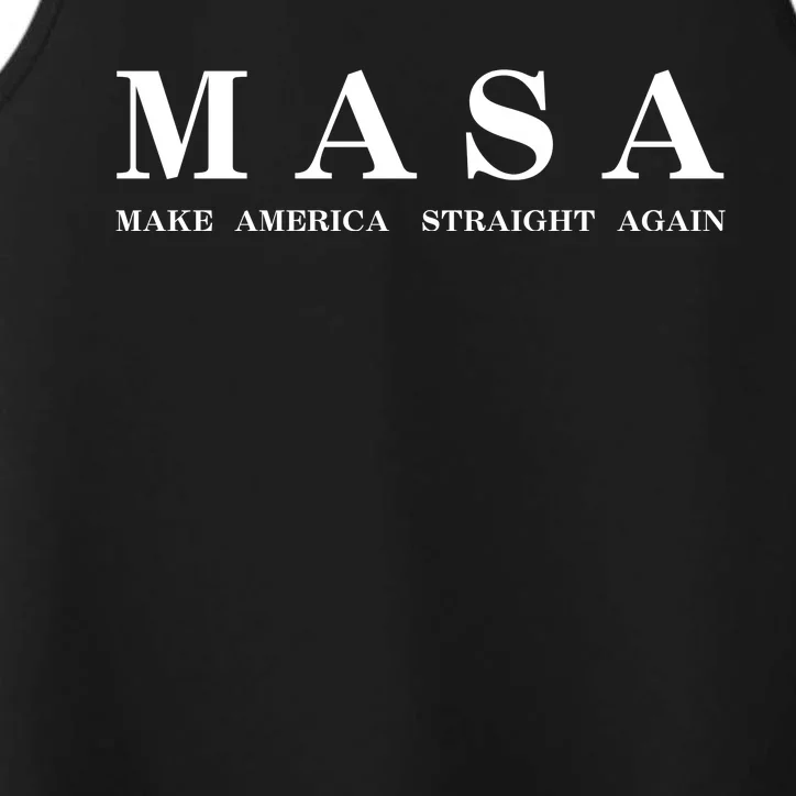 MASA Make America Straight Again Performance Tank