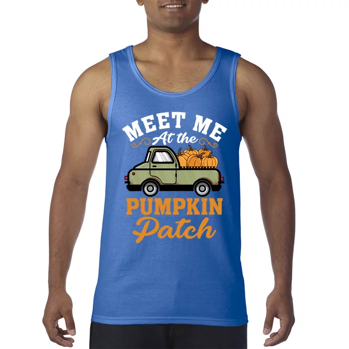 Meet Me At The Pumpkin Patch Farmer Thanksgiving Fall Cool Gift Tank Top