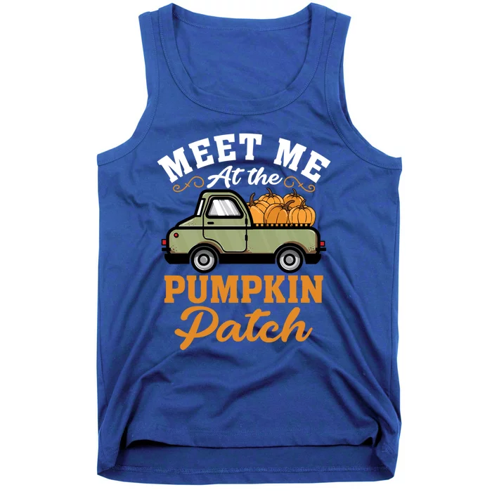 Meet Me At The Pumpkin Patch Farmer Thanksgiving Fall Cool Gift Tank Top