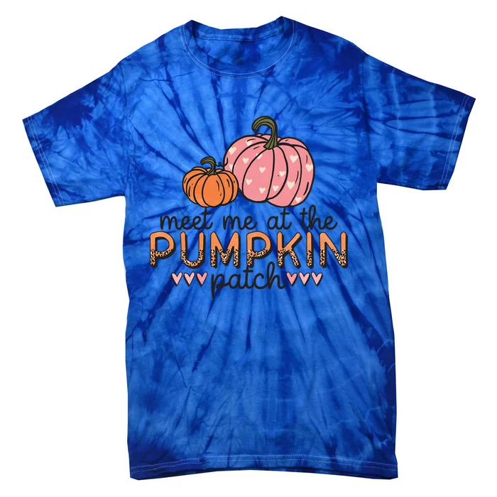 Meet Me At The Pumpkin Patch Autumn Teen Gift Tie-Dye T-Shirt