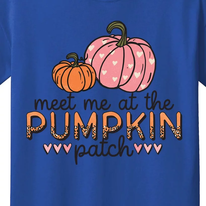 Meet Me At The Pumpkin Patch Autumn Teen Gift Kids T-Shirt