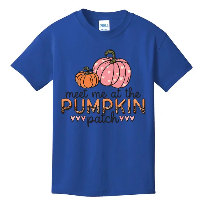 Meet Me At The Pumpkin Patch Autumn Teen Gift Kids T-Shirt