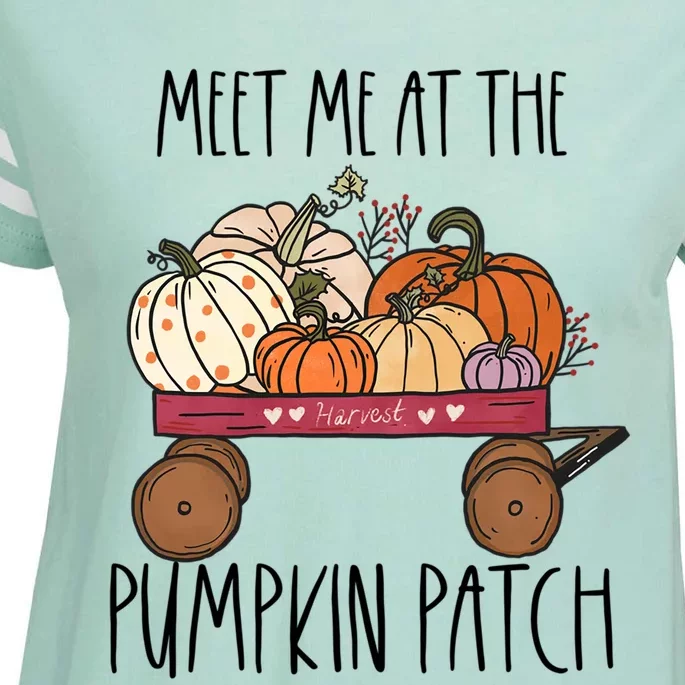 Meet Me At The Pumpkin Patch Mom Fall Funny Gift Enza Ladies Jersey Football T-Shirt