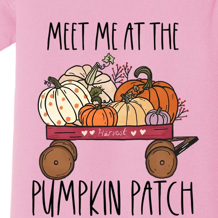 Meet Me At The Pumpkin Patch Mom Fall Funny Gift Baby Bodysuit