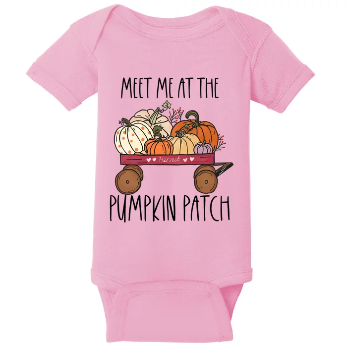 Meet Me At The Pumpkin Patch Mom Fall Funny Gift Baby Bodysuit