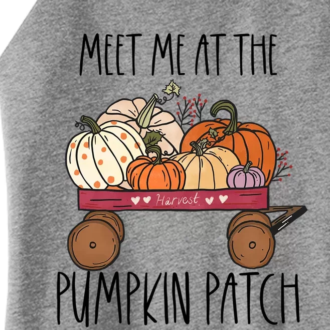 Meet Me At The Pumpkin Patch Mom Fall Funny Gift Women’s Perfect Tri Rocker Tank