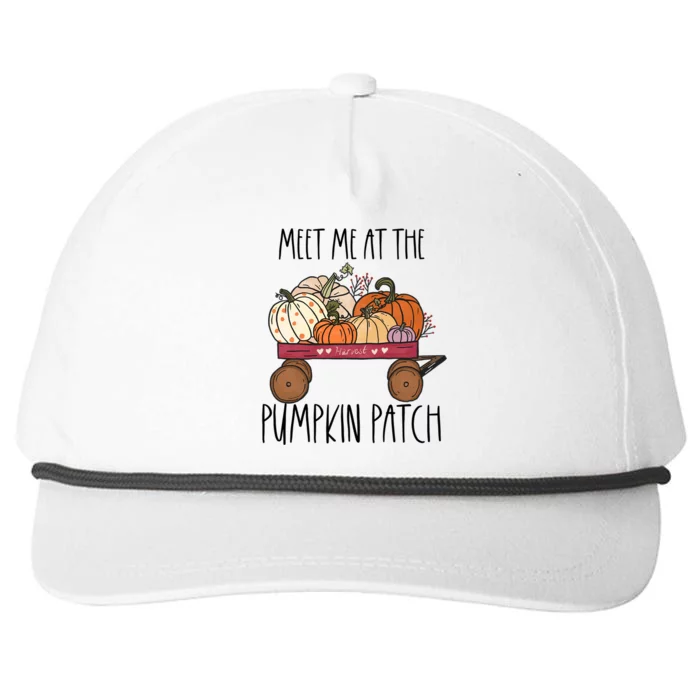 Meet Me At The Pumpkin Patch Mom Fall Funny Gift Snapback Five-Panel Rope Hat