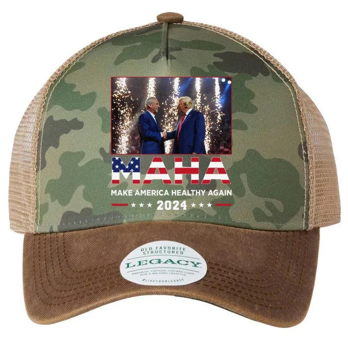 Maha Make America Healthy Again Trump Kennedy 2024 Gift Legacy Tie Dye Trucker Hat