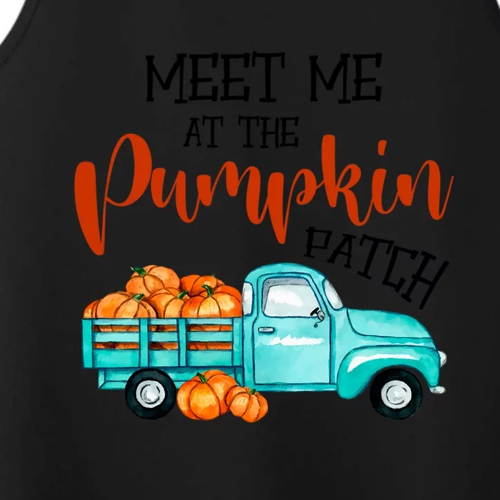 Meet Me At The Pumpkin Patch Funny Halloween Custome Funny Gift Performance Tank