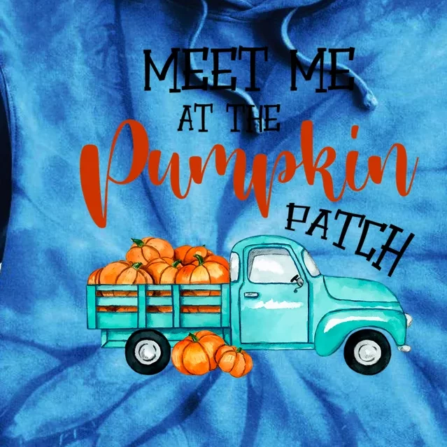 Meet Me At The Pumpkin Patch Funny Halloween Custome Funny Gift Tie Dye Hoodie