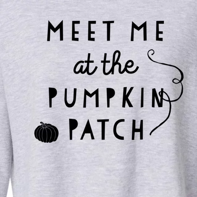 Meet Me At The Pumpkin Patch Fall Season Gift Cropped Pullover Crew