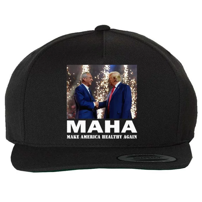 Maha Make America Healthy Again Wool Snapback Cap