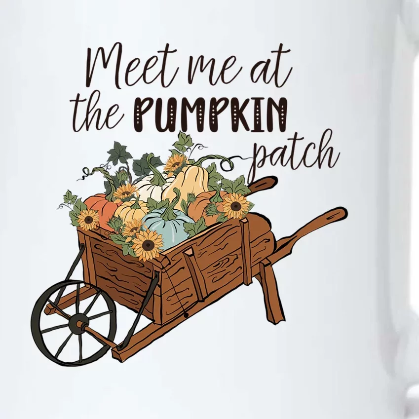 Meet Me At The Pumpkin Patch Graphic Cute Autumn Cool Gift Black Color Changing Mug