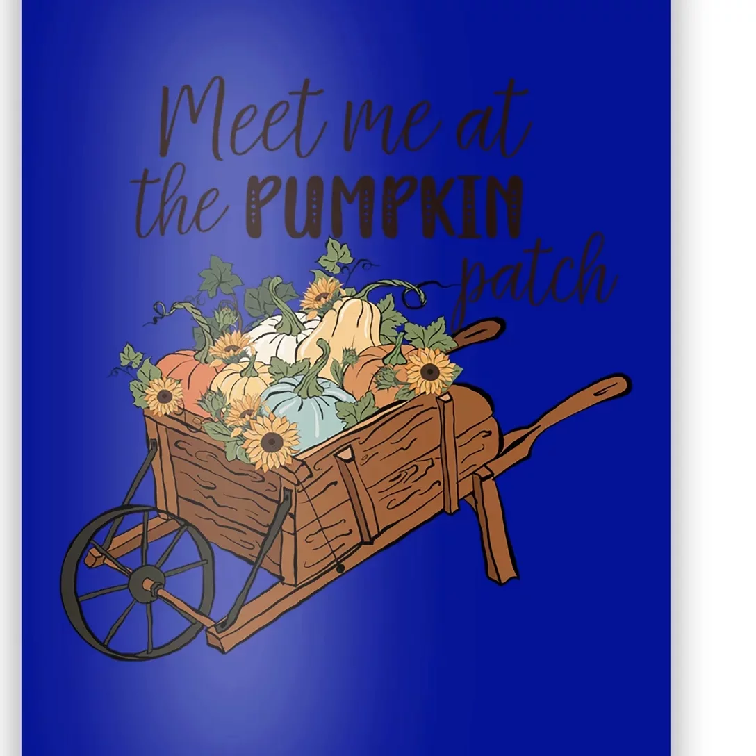 Meet Me At The Pumpkin Patch Graphic Cute Autumn Cool Gift Poster