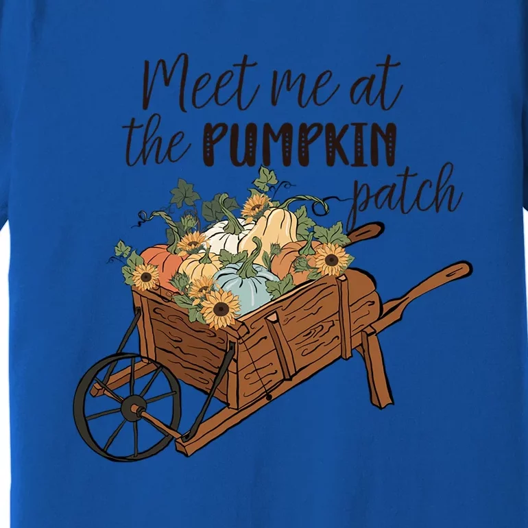 Meet Me At The Pumpkin Patch Graphic Cute Autumn Cool Gift Premium T-Shirt