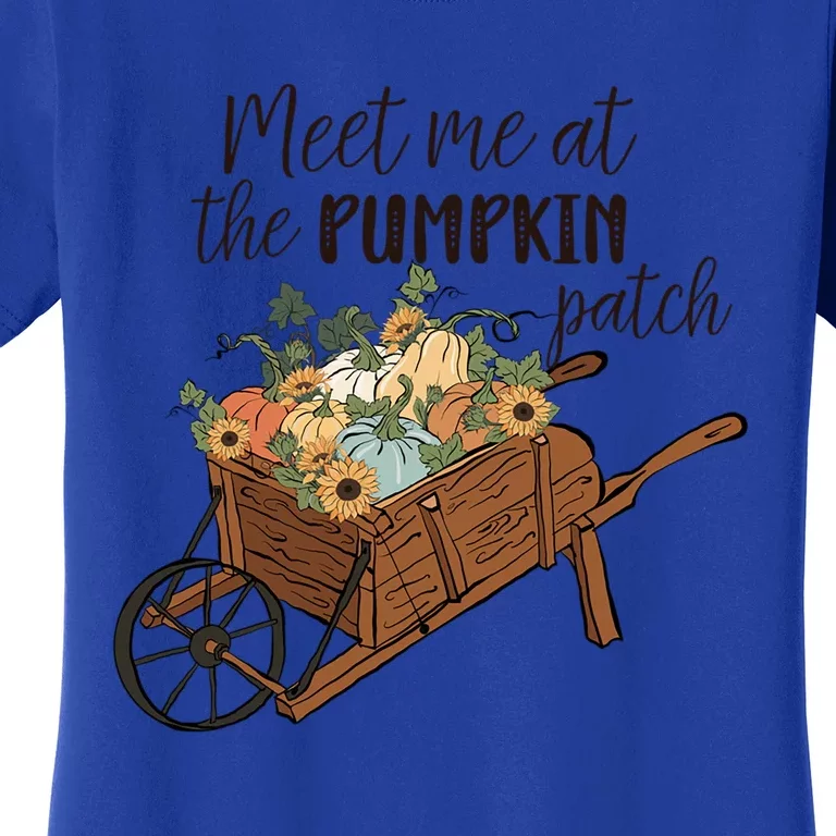 Meet Me At The Pumpkin Patch Graphic Cute Autumn Cool Gift Women's T-Shirt