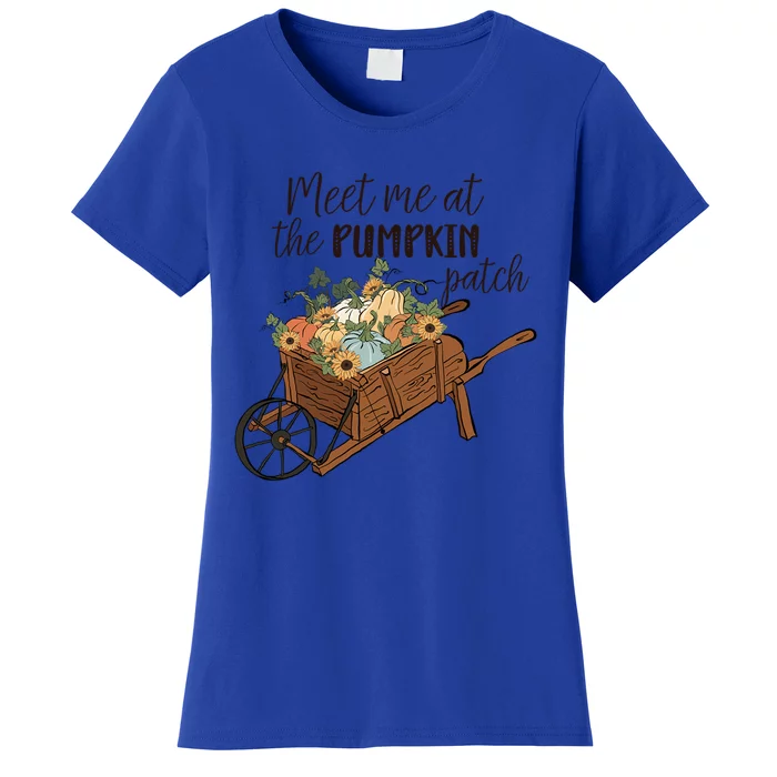 Meet Me At The Pumpkin Patch Graphic Cute Autumn Cool Gift Women's T-Shirt