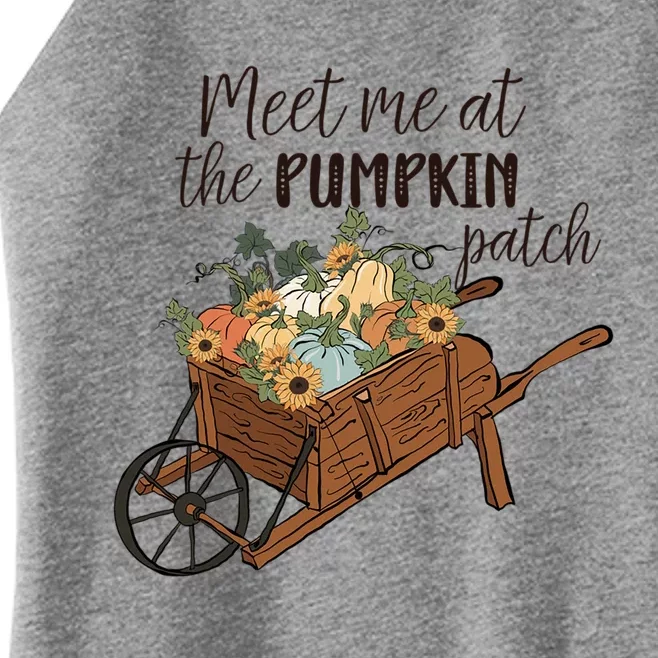 Meet Me At The Pumpkin Patch Graphic Cute Autumn Cool Gift Women’s Perfect Tri Rocker Tank