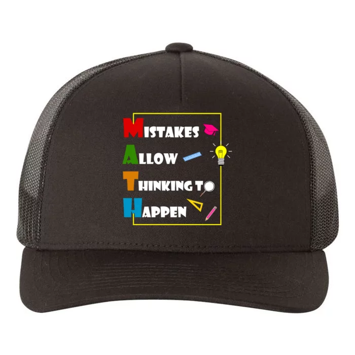 Math Mistakes Allow Thinking To Happen Yupoong Adult 5-Panel Trucker Hat