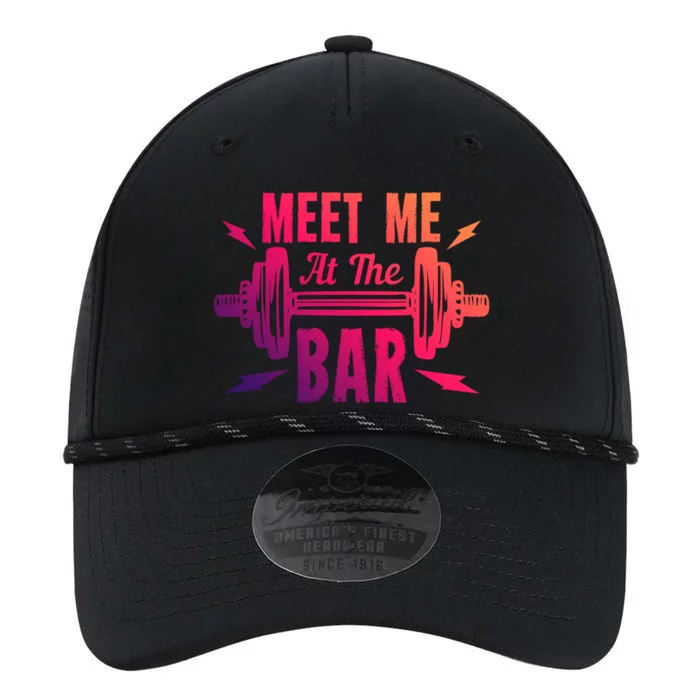 Meet Me At The Bar Funny Gym Sport Fitness Quote Pun Cool Gift Performance The Dyno Cap